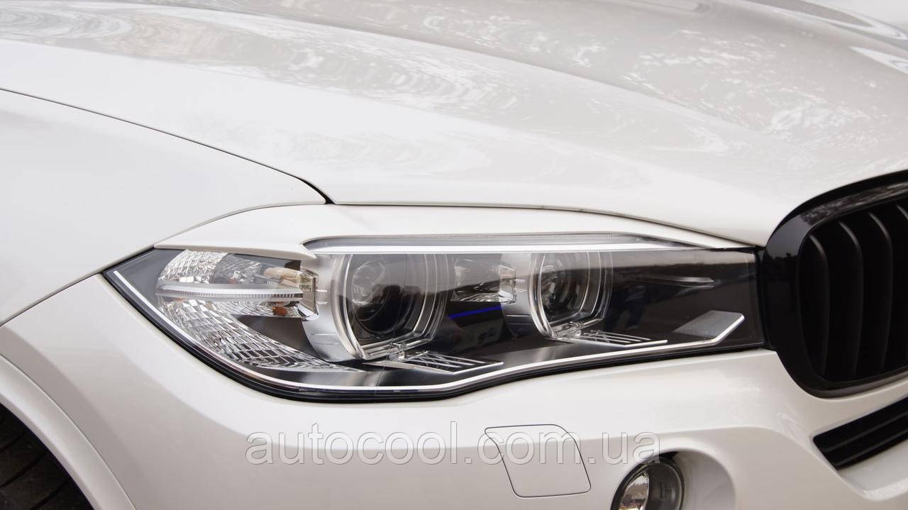 Вії на фари BMW X5 у кузові F15 2013-2018 р.в. БМВ Х5 Ф15