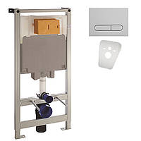 Інсталяція для підвісного унітаза 4 в 1 хромована клавіша Volle Master 141515