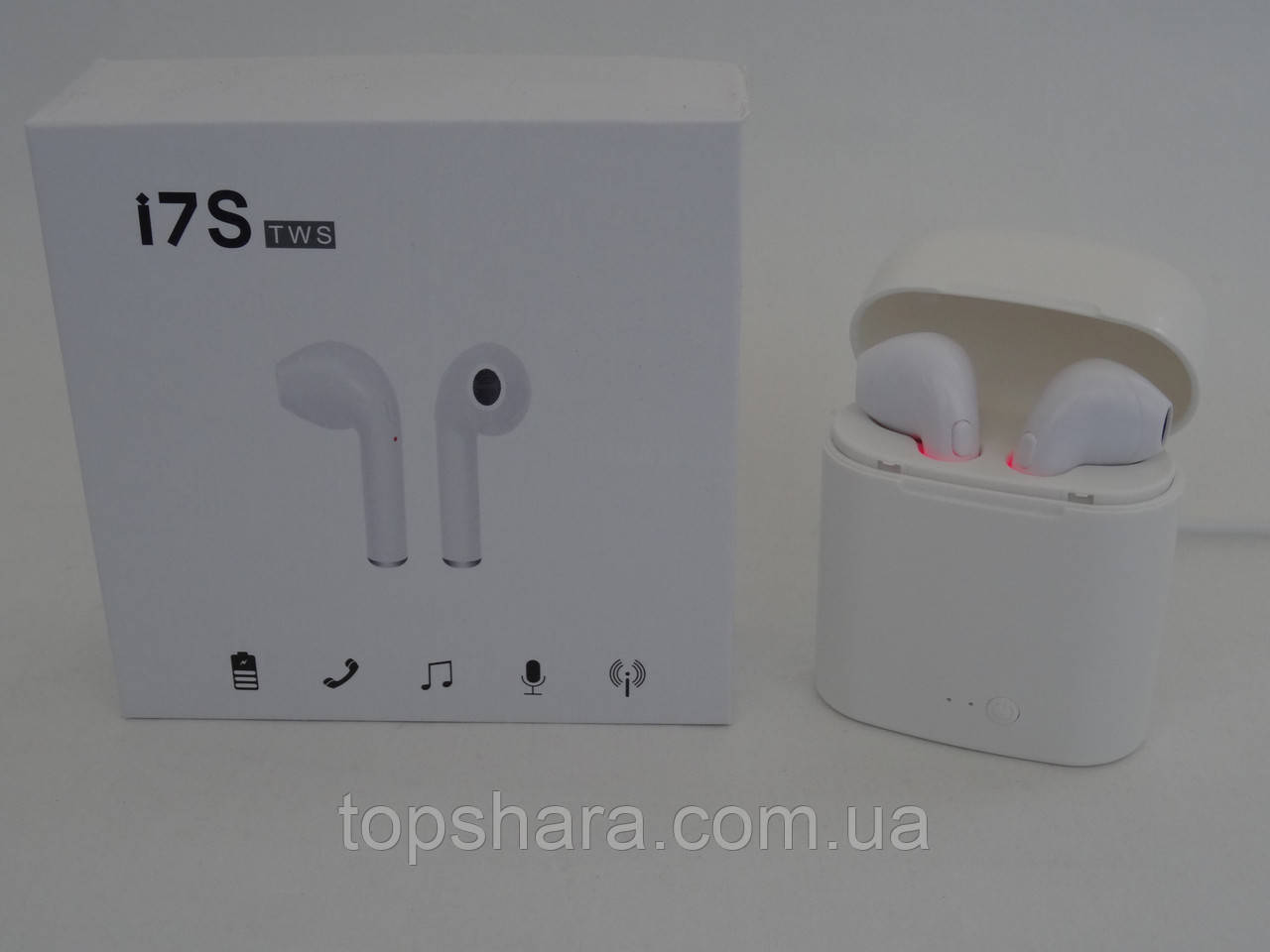 Бездротові Bluetooth Навушники i7 BT TWS DOUBLE-i7S з кейсом