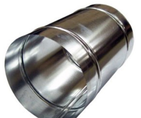 Труба 1м , неіржавіюча сталь 0,5 мм,діаметр 130 мм димар димохід