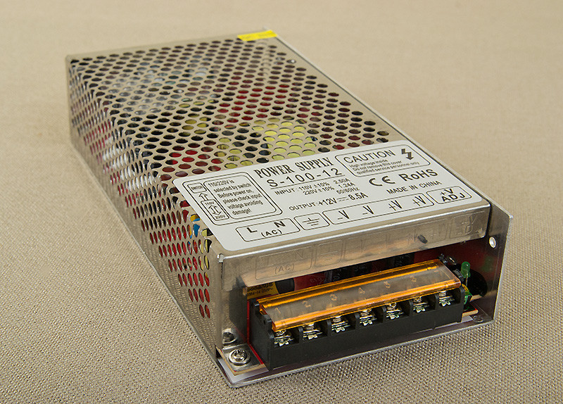 Блок живлення 12V-100 Вт. 8.33А, негерметичний IP20, Premium клас.