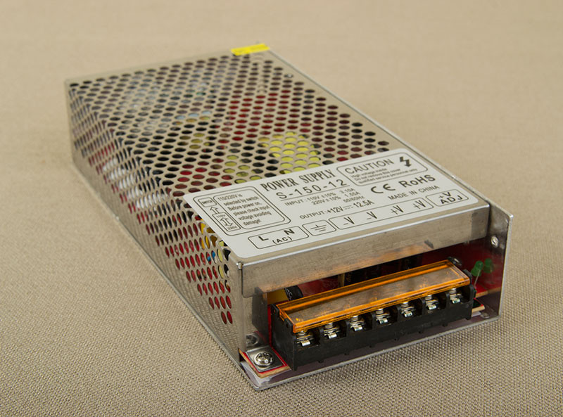 Блок живлення 150 ватів-12 V, 12.5 А, негерметичний IP20, Premium клас.