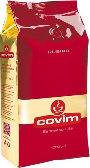 Кава в зернах Covim Rubino 1кг Італія (Ковим Рубіно), 90% Арабіки. Італія
