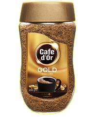 Кава розчинна Cafe d'or Gold new 4 зерна 200 gr