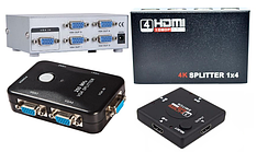 03-01-000. Свічі та сплітера HDMI, VGA, BNC, USB