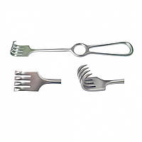 Гачок хірургічний 4-х зубий гострий, 220 мм