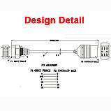 Перехідник Toyota 17 pin OBD - OBD II 16 pin, фото 2