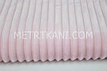 Плюш Minky Stripes блідо-рожевий 320 м2 №с-61-2, фото 3