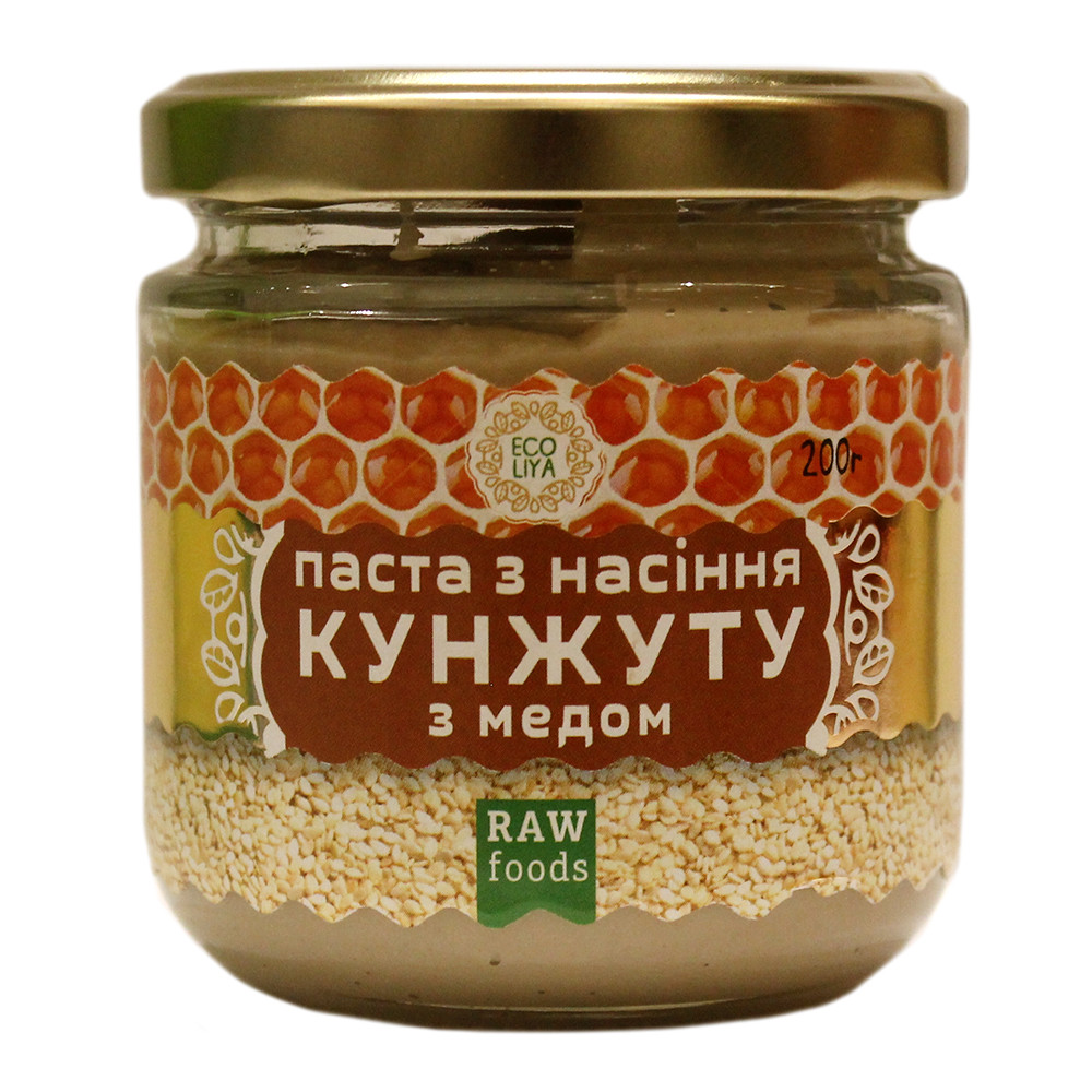Паста з насіння кунжуту з медом 200 грамів, фото 1