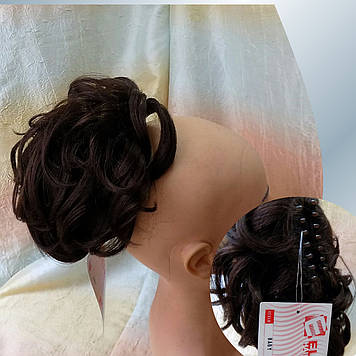 Хвіст короткий пишний на крабі каштановий BABY-33