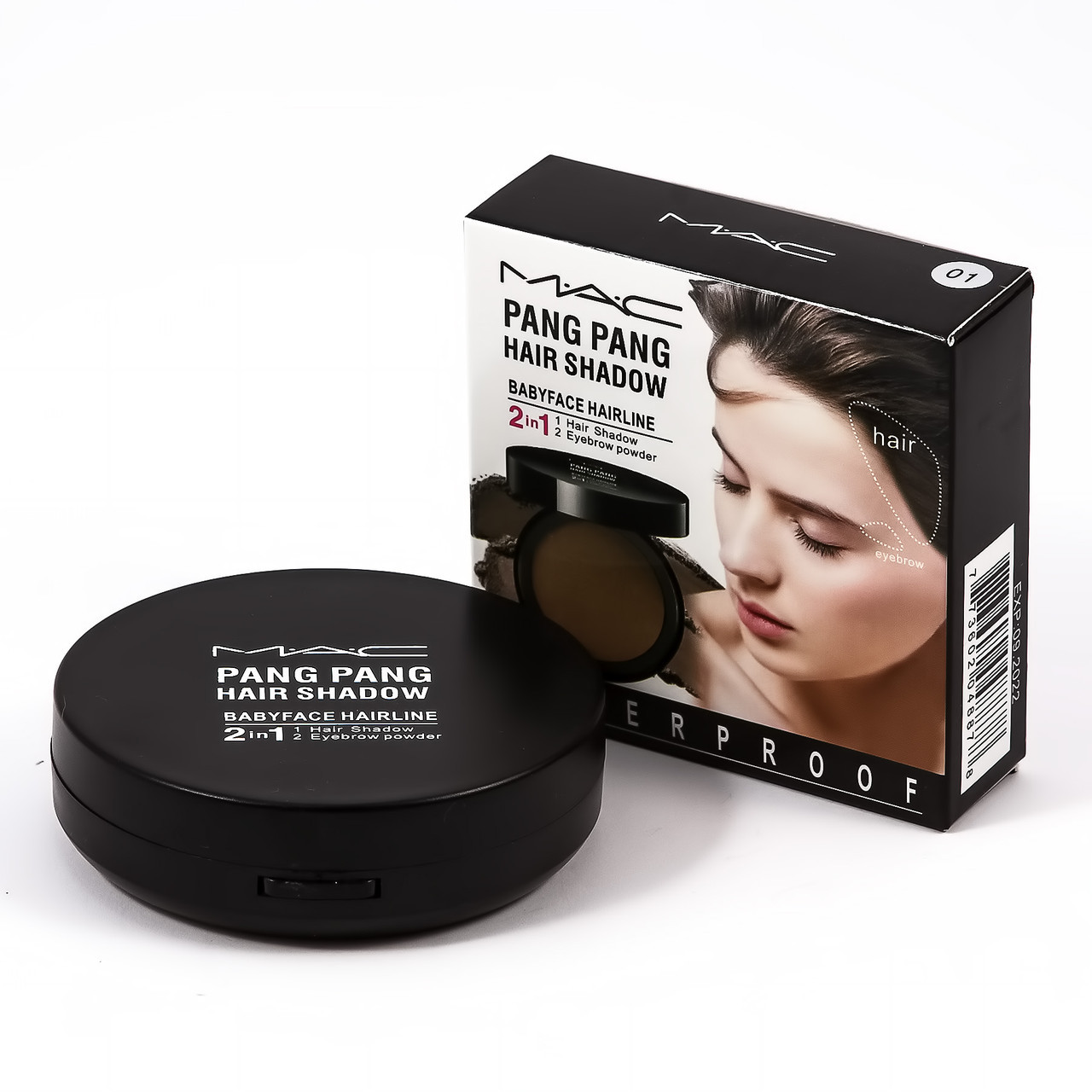Тіні для брів і волосся MAC Pang Pang Hair Shadow Babyface Hairline 2 в 1