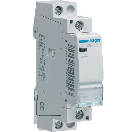 Контактор Hager 25A 1НО 230В ESC125
