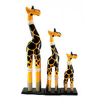 Статуэтка Жираф деревянный набор 3 шт