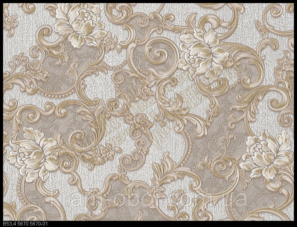 Шпалери Слов'янські Шпалери КФТБ вінілові на паперовій основі 10 м*0,53 9В53 Іпомея 5670-01, фото 1