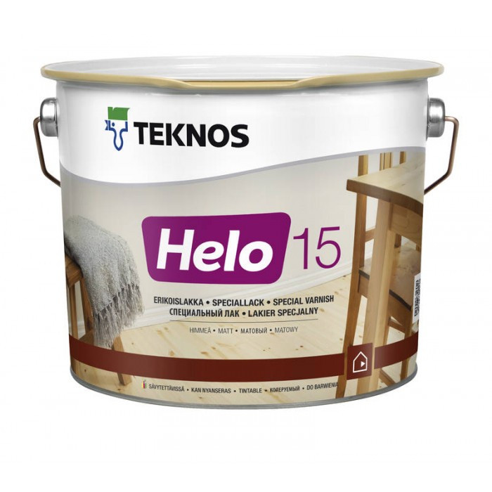 Матовий спеціальний лак Teknos Helo 15 9 л