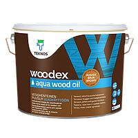 Древесное масло для наружных работ Teknos Woodex Aqua Wood Oil прозрачное 9 л