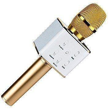 Бездротовий мікрофон караоке bluetooth Q7 золото