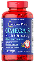 Puritan's Pride Omega-3 Fish Oil 1200 mg 100 softgels