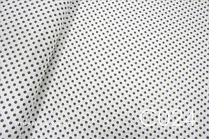 Тканина сатин Горох сірий 8 мм