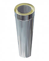 Труба нержавейка 0,5/0,5 мм,диаметр 100/200 мм. дымоход, 1м