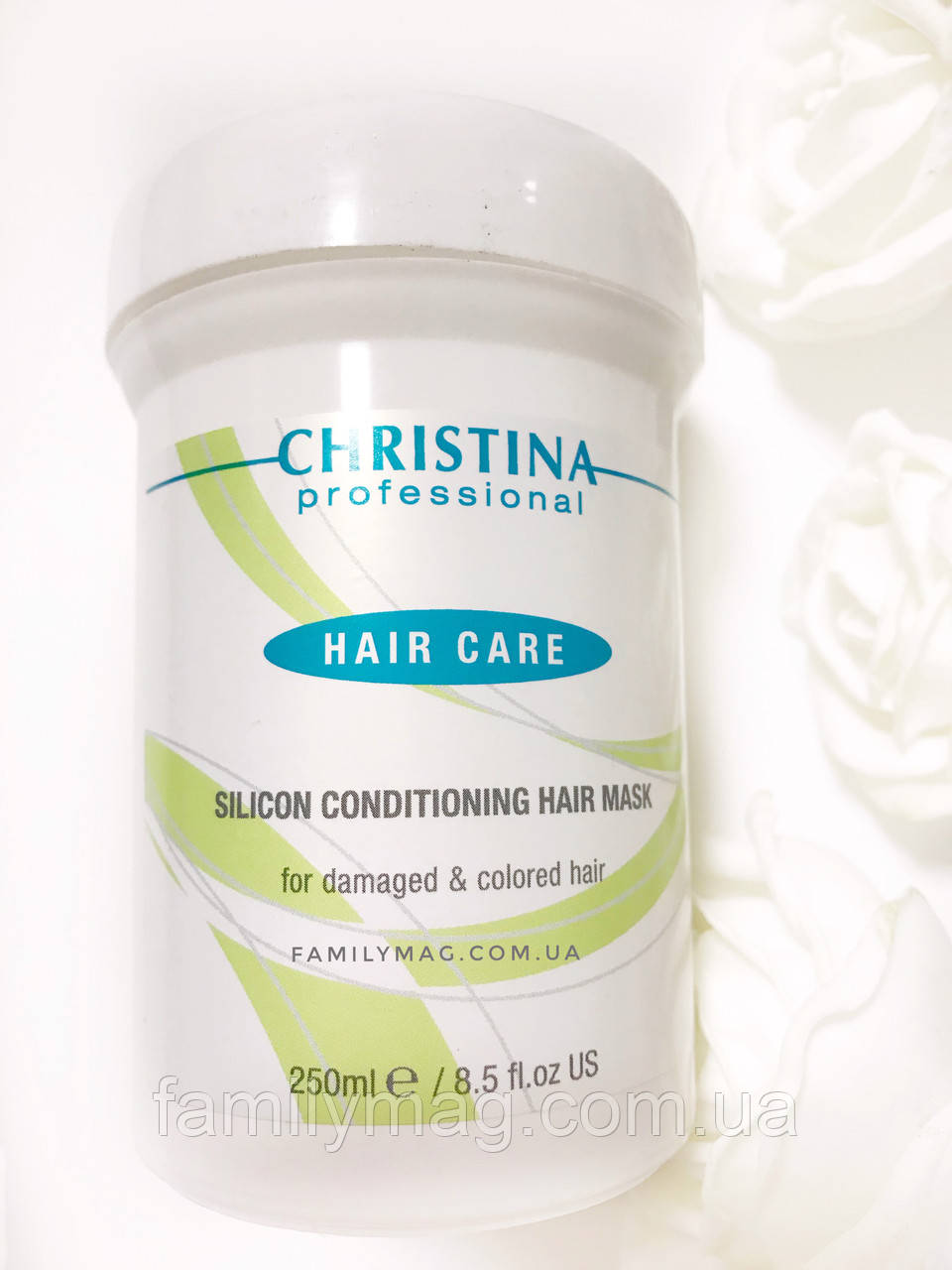 Силіконова маска для пошкодженого та фарбованого волосся Silicon Condition Hair Mask Christina 250 мл