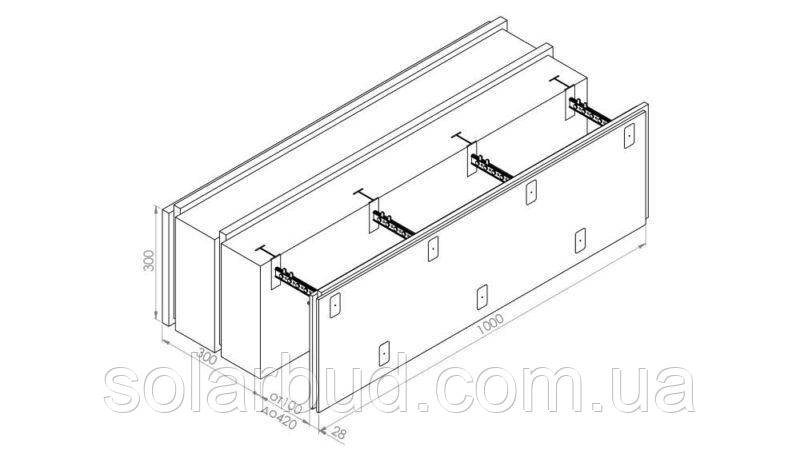 Блок незнімної комбінованої опалубки Комблок 300 Neopor - фото 3 - id-p849949484