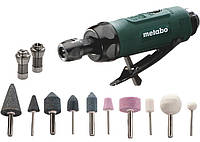 Пневмоінструмент, DG 25 SET (набор) Пневмо-прямошліфувальна машина, 25000 об/хв, патрон 3/6мм, 113л, 604116500, Metabo