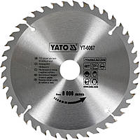 Диск пильный по дереву YATO 210 х 30 x 3.2 x 2.2 мм 40 зубцов R.P.M до 8000 1/хв YT-6067