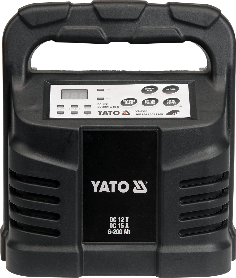 Зарядний прилад YATO 12V 15А 6-200Ah [8] YT-8303