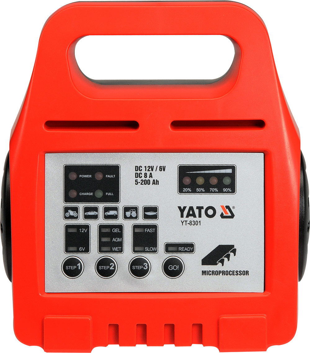 Зарядний пристрій для акумулятора YATO YT-8301