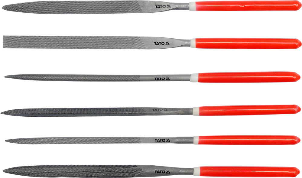 Набір надфилей алмазних YATO 160/75 х 4 мм 6 шт YT-6161, фото 1