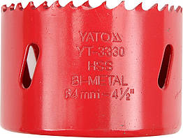Пила біметалева кільцева YATO HSS M3 67 мм YT-3332