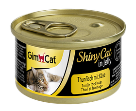 Консерви Gimcat ShinyCat з тунцем і сиром, 70 г