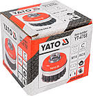 Щітка-крацовка чашевидних YATO Ø=75 мм YT-4768, фото 2