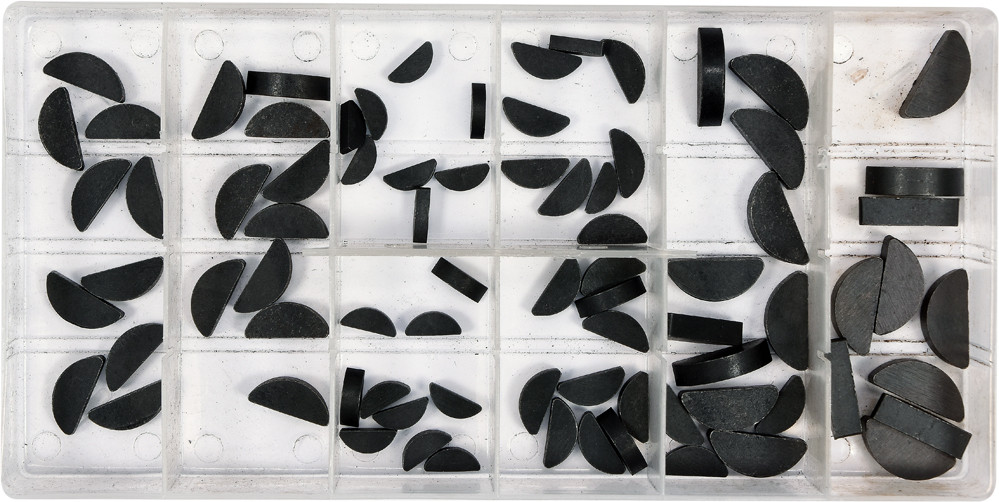 Шпонки напівкруглі, 80 пр - YT-06790, фото 1