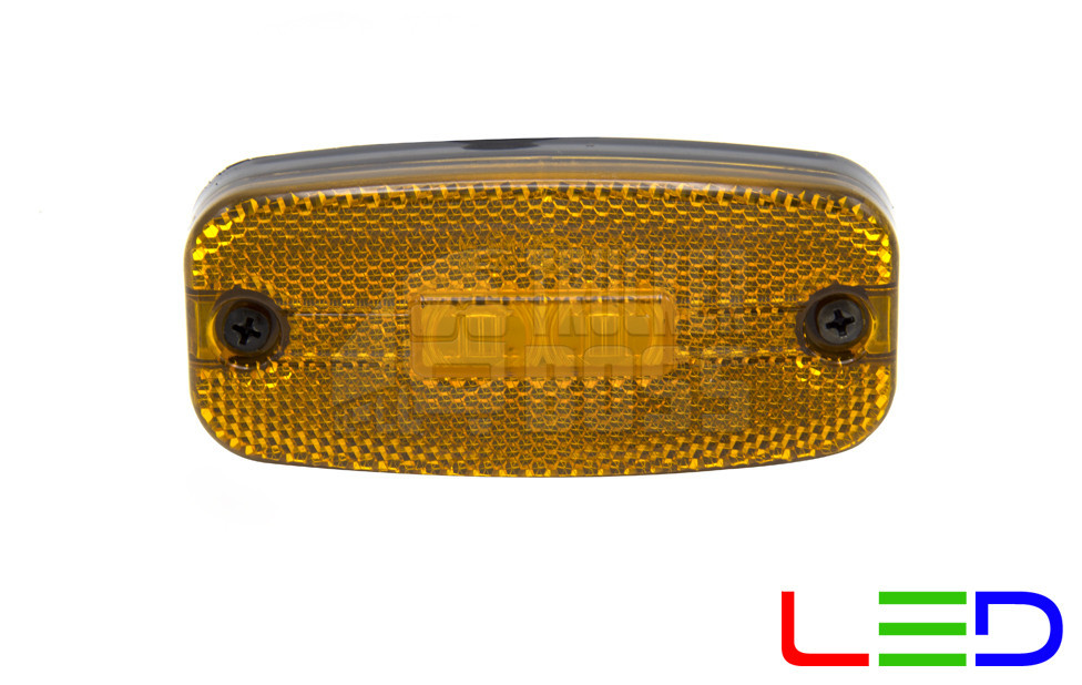 Ліхтар габаритний на причіп світлодіодний Жовтий 24v LED MARS