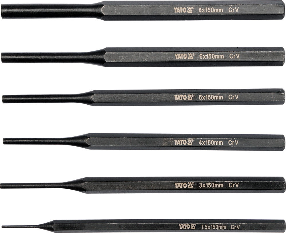 Набір пробійників 6шт. Yato YT-47121, фото 1