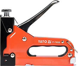 Степлер YATO з регулятором для скоб 53 4-14 мм, S 10-12 мм, J 10-14 мм YT-70020