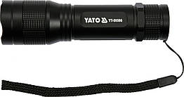 Ліхтар світлодіодний YATO XPE2 CREE Р=5 Вт Ф=300 lm живлення-3хААА Ø=34 мм х 126 мм YT-08566