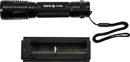 Ліхтар світлодіодний YATO XPG3 CREE акумулятор Li-Ion-2.2 A Р=6 Вт Ф=500 lm Ø=28 мм х 120 мм YT-08568
