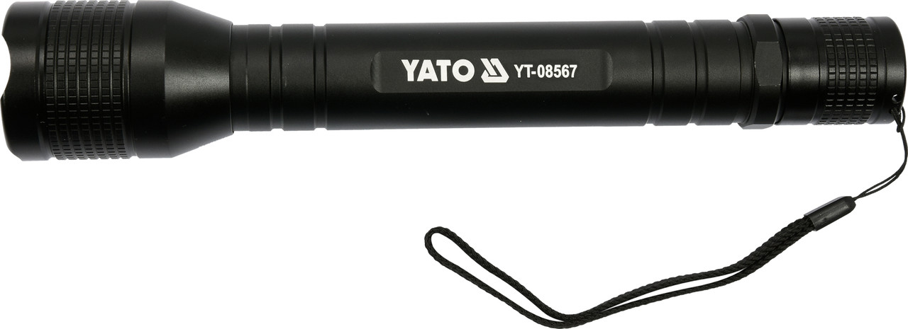 Ліхтар світлодіодний YATO XPL CREE Р=10 Вт Ф=1000 lm живлення-4 х R14 Ø=46 мм x 254 мм YT-08567
