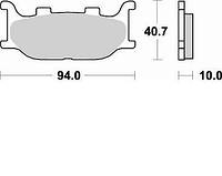 Мото колодки полусинтетика BRAKING BR 777SM1 YAMAHA Majesty/YAMAHA FZ6/YAMAHA XV - Virago/Drag Star XVS/