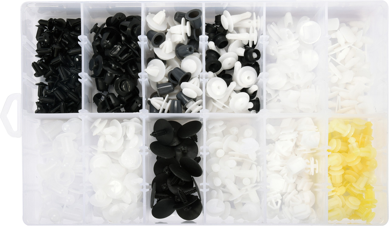 Шпинки для автосалоної обшивки PEUGEOT YATO, різні, 12 типорозмірів, 345 шт. YT-06653, фото 1