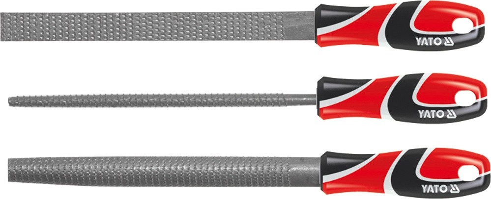 Набір рашпілів по дереву YATO 250 мм #45 3 шт YT-6222, фото 1