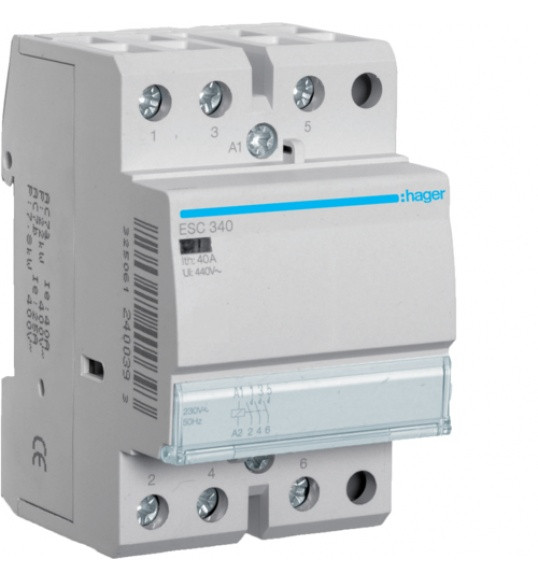 Контактор Hager 40A 3НО 230В ESC340