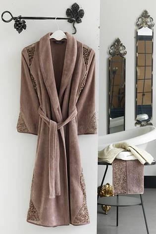 Халат Soft cotton Hazel S 44-46, Какао, фото 1