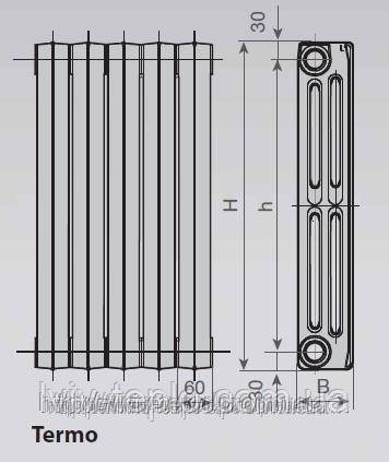 Чугунный радиатор Viadrus Termo - фото 7 - id-p6352652