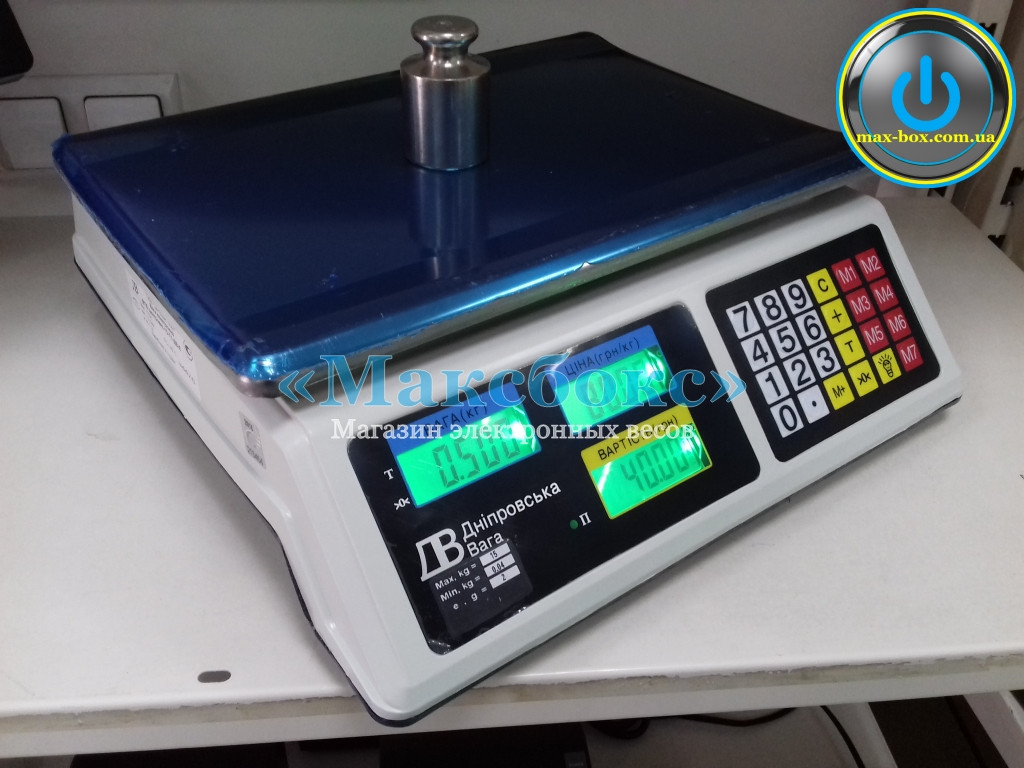 Торгові настільні ваги до 6 кг 6Т1-ДВЭ, фото 1