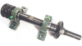 Вал циркулярний під колун L-170 мм між підшипниками