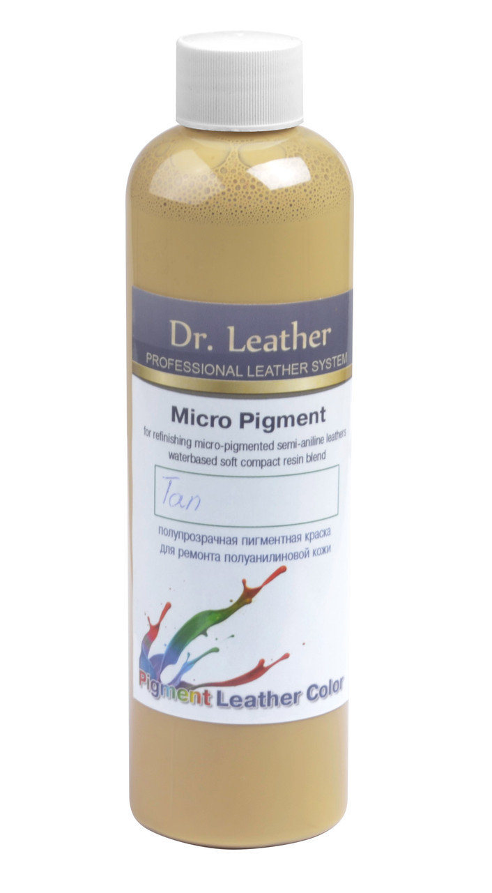 Фарба для м'якої шкіри Micro Pigment, 250мл, кол. темно-бежевий, фото 1